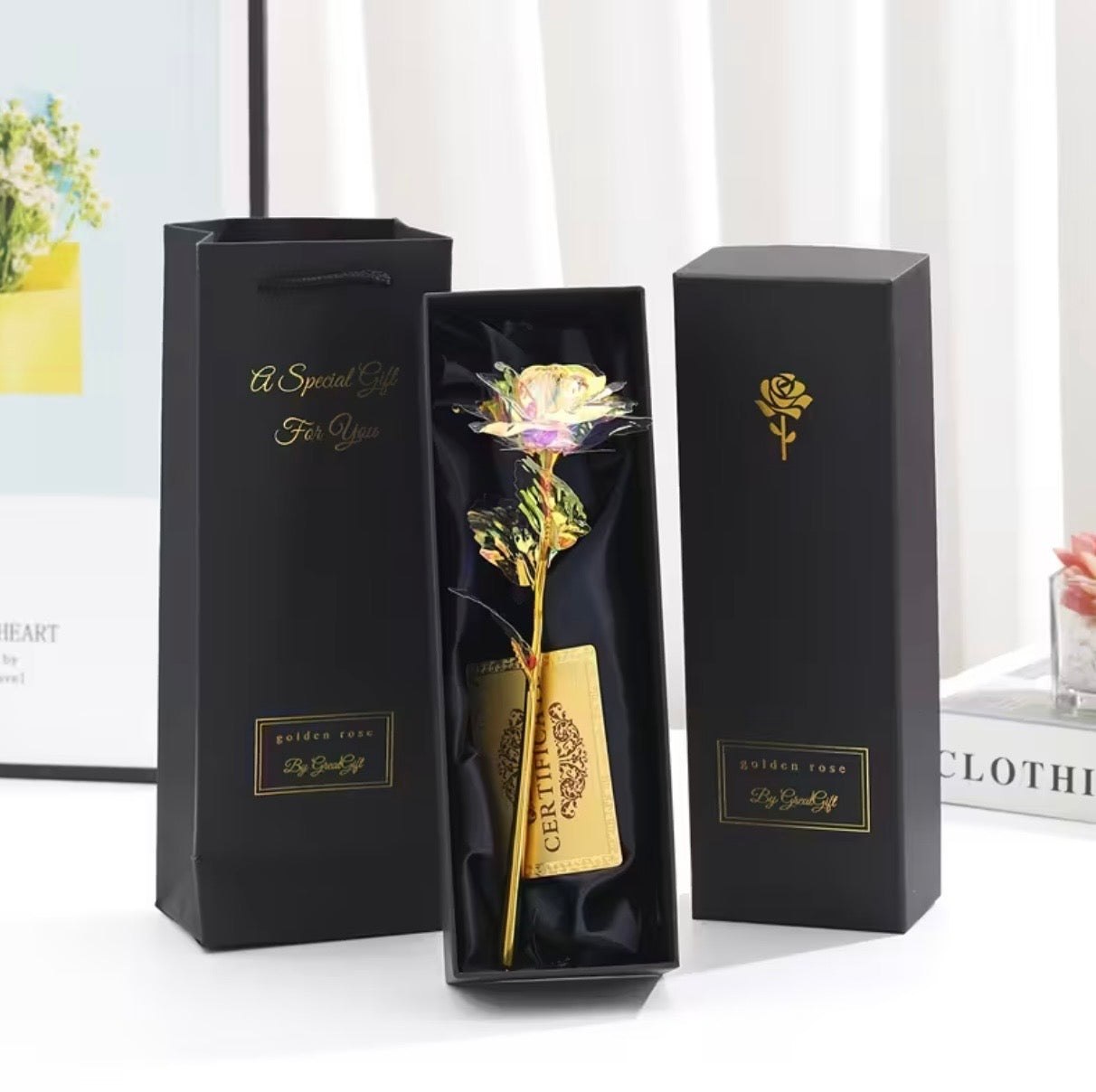 Diamond Gold Roses💐